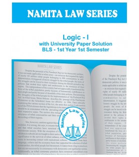 Namita Law Series Logic 1 University Paper Solution BLS Sem 1