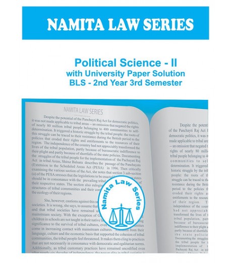 Namita Law Series Political Science 2 University Paper Solution BLS Sem 3