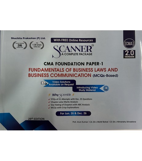 Scanner CMA Foundation Paper 1: Business Law & Comm | SchoolChamp