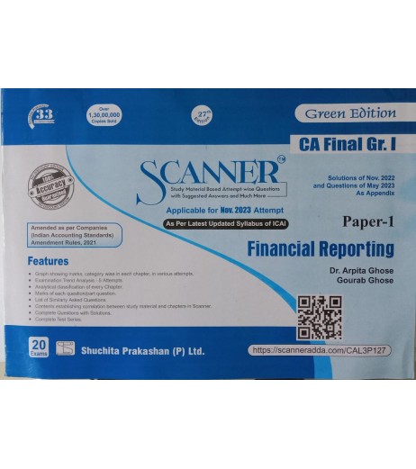 Scanner CA Final Group-1 New Syllabus Paper-1 Financial Reporting | Latest Edition Chartered Accountant - SchoolChamp.net