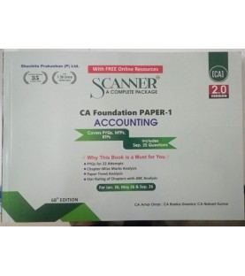 Scanner CA Foundation Paper-1 Accounting | Latest Edition