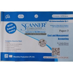 Scanner CA Inter Group 1 New Syllabus Paper 3 Cost and Management Accounting | Latest Edition