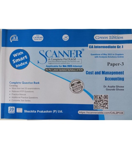 Scanner CA Inter Group 1 New Syllabus Paper 3 Cost and Management Accounting | Latest Edition Chartered Accountant - SchoolChamp.net