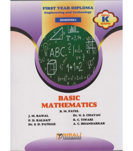 Basic Mathematics  K Scheme MSBTE First Year Sem 1 Nirali Publication