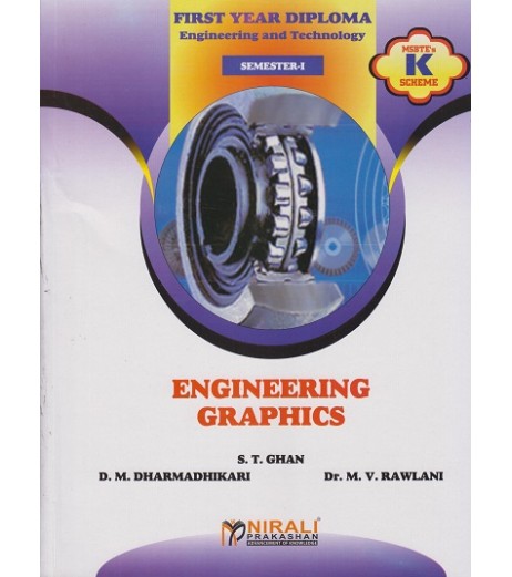 Engineering Graphics K Scheme MSBTE First Year Sem 1 Nirali  Publication