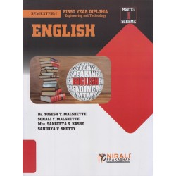 English I Scheme MSBTE First Year Sem 1 Nirali Publication
