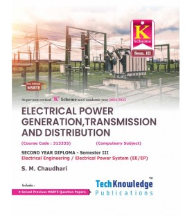 Electrical Power Generation, Transmission & Distribution MSBTE  Sem 3 Electrical Engineering Techknowledge Publication