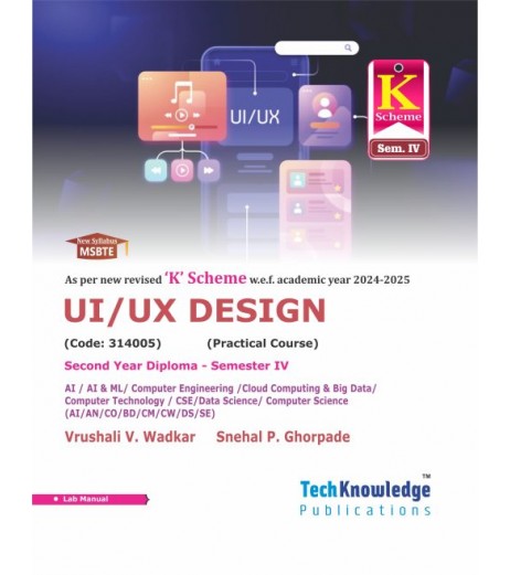 UI/UX Design MSBTE K Scheme Sem 4 Computer & IT Engineering | Techknowedge Publication