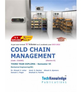 Cold Chain Management K Scheme MSBET Diploma Sem 6 Mechanical  Engineering  | TechKnowledge Publications