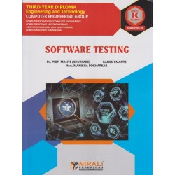 Nirali Software Testing MSBTE ‘K’ scheme Diploma Sem 6 Com