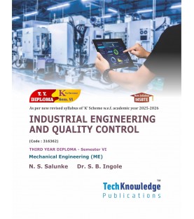 Industrial Engineering and Quality Control K Scheme MSBET Diploma Sem 6 Mechanical  Engineering  | TechKnowledge Publications