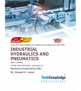 industrial hydraulics and pneumatics K Scheme MSBET Diploma Sem 6 Mechanical  Engineering  | TechKnowledge Publications