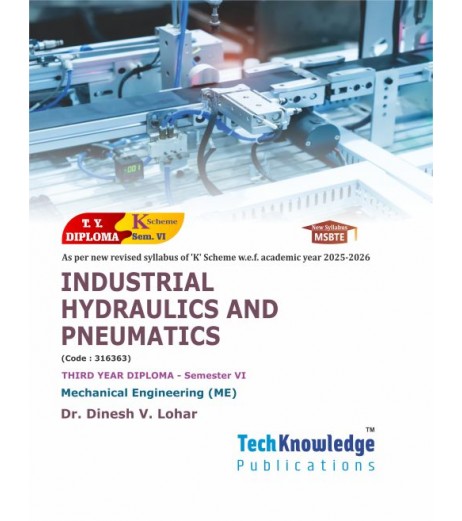 industrial hydraulics and pneumatics books MSBTE K-Scheme Sem 6 | TechKnowledge | Schoolchamp