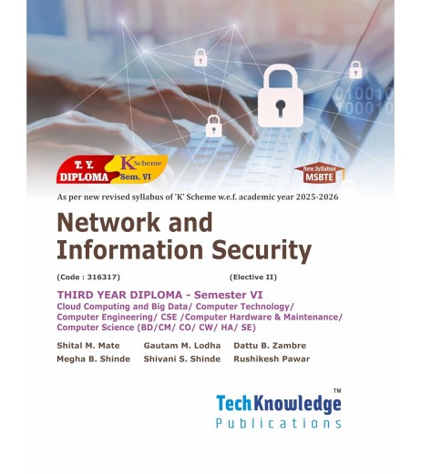 Network and Information Security MSBTE K Scheme Sem 6 Computer  Engineering | Techknowedge Publication