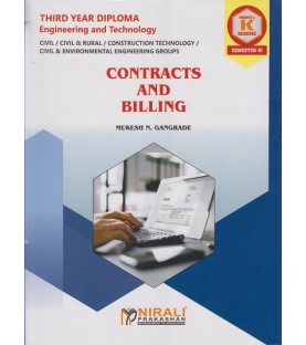 Nirali Contracts And Billing MSBTE ‘K’ scheme Diploma Sem 6 Civil Engineering
