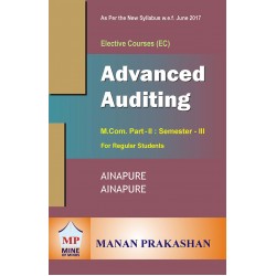 Advance Auditing M.Com Semester 3 Manan Prakashan