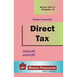 Direct Tax M.Com Sem 3 Manan Prakashan