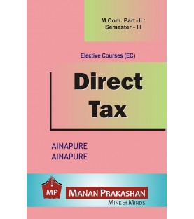 Direct Tax M.Com Sem 3 Manan Prakashan