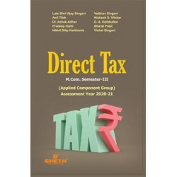Direct Tax M.Com Sem 3 Sheth Publication
