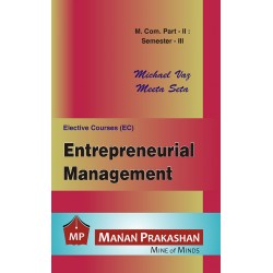 Entrepreneurial Management M.Com Sem 3 Manan Prakashan