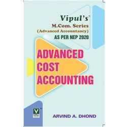 Advanced Cost Accounting  M.Com Part I Sem 2 NEP 2020 Vipul Prakashan