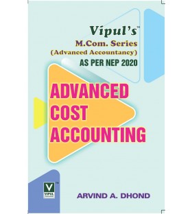 Advanced Cost Accounting  M.Com Part I Sem 2 NEP 2020 Vipul Prakashan