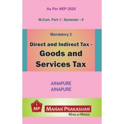 Direct and Indirect Tax  M.Com Part I Sem 2 NEP 2020 Manan