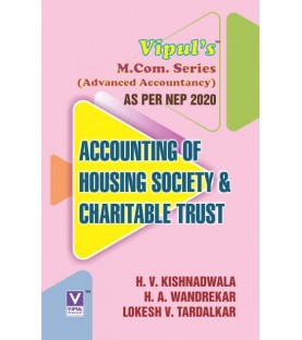 Accounting of Housing Society and Charitable Trust  Sem 2 Vipul Prakashan | NEP 2020 