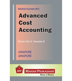 Advanced Cost Accounting M.Com Sem 3 Manan Prakashan