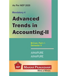 Advanced Trends in Accounting-II M.Com Part 1 Sem 2 NEP 2020 Manan Prakashan