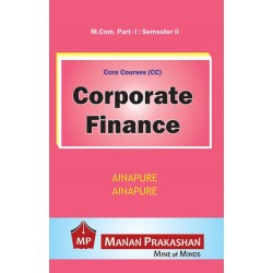 Corporate Finance M.Com Sem 2 Manan Prakashan