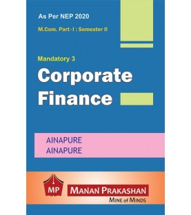 Corporate Finance M.Com Sem 2 NEP 2020 Manan Prakashan