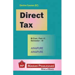 Direct Tax M.Com Sem 3 Manan Prakashan