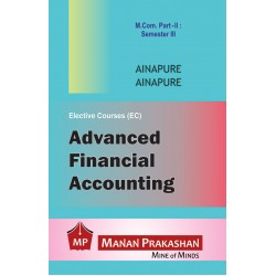 Advanced Financial Accounting M.Com Sem 3 Manan Prakashan