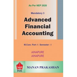 Advanced financial Accounting M.Com Part 1 Sem 1 NEP 2020 Manan Prakashan