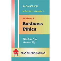 Business Ethics M.Com  Sem 1 NEP 2020 Manan Prakashan