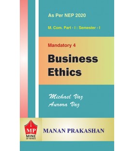 Business Ethics M.Com  Sem 1 NEP 2020 Manan Prakashan
