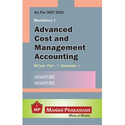Advanced Cost and Management Accounting M.Com Part 1  Sem 1 NEP 2020 Manan Prakashan
