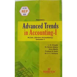Advanced Trends in Accounting -I M.Com  Sem 1 NEP 2020 Sheth Publication