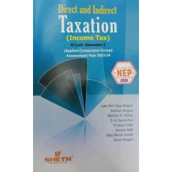 Direct and Indirect Tax  M.Com Sem 1 NEP 2020 Sheth