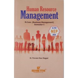 Human Resource Management M.Com Part 1 Sem 1 NEP 2020 Sheth