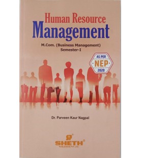 Human Resource Management M.Com Part 1 Sem 1 NEP 2020 Sheth Publication