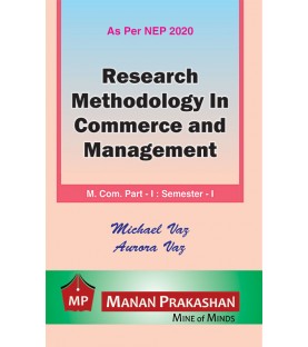 Research Methodology In Commerce And Management  M.Com Part 1  Sem 1 NEP 2020 Manan Prakashan