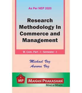 Research Methodology In Commerce And Management  M.Com Part 1  Sem 1 NEP 2020 Manan Prakashan