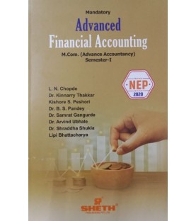 Advanced Financial Accounting M.Com Part 1  Sem 1 NEP 2020 Sheth Publication
