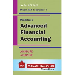 Advanced Financial Accounting M.Com Part 1  Sem 1 NEP 2020 Manan Prakashan