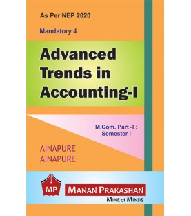Advanced Trends in Accounting M.Com Part 1 Sem 1 NEP 2020 Manan Prakashan