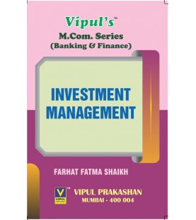 Investment Management M.Com Part 1  Sem 1 NEP 2020 Vipul Prakashan