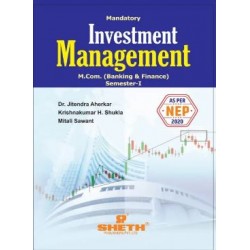 Investment Management M.Com Sem-1 Sheth Publication | NEP