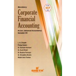 Corporate Financial Accounting M.Com Sem 3 Sheth Publication
